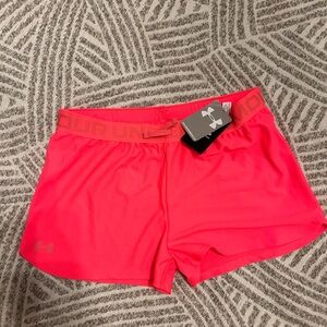Under Armour Pink Athletic Shorts Lightweight Moisture-Wicking